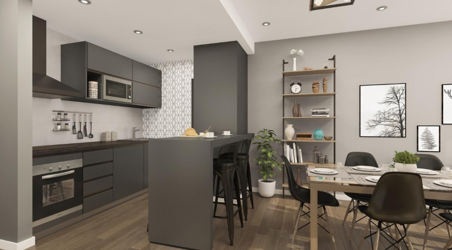 DPTO 3 AMBIENTES AL FRENTE CON BALCON - CENTRO 