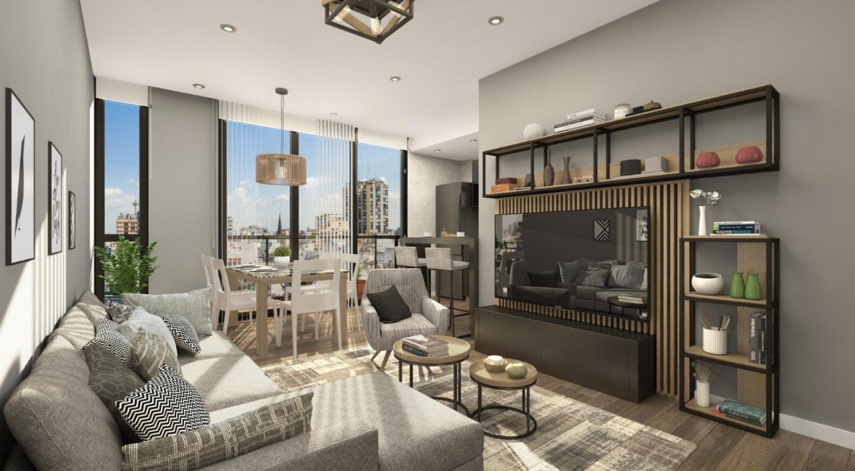 DPTO 3 AMBIENTES AL FRENTE CON BALCON - CENTRO 