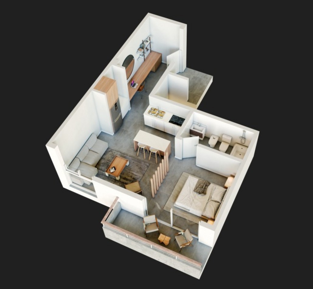 DEPARTAMENTOS DISPONIBLES - MONOAMBIENTES - BRICK- GUEMES