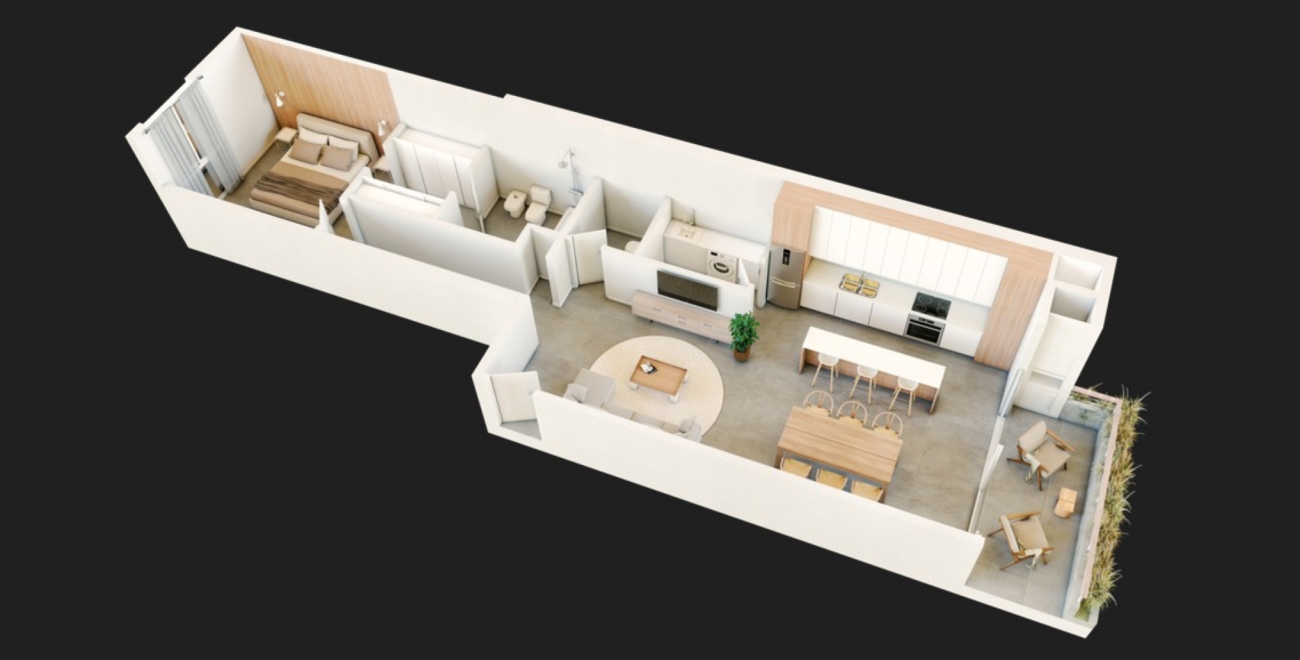 DEPARTAMENTOS DISPONIBLES - 2 AMBIENTES - BRICK- GUEMES