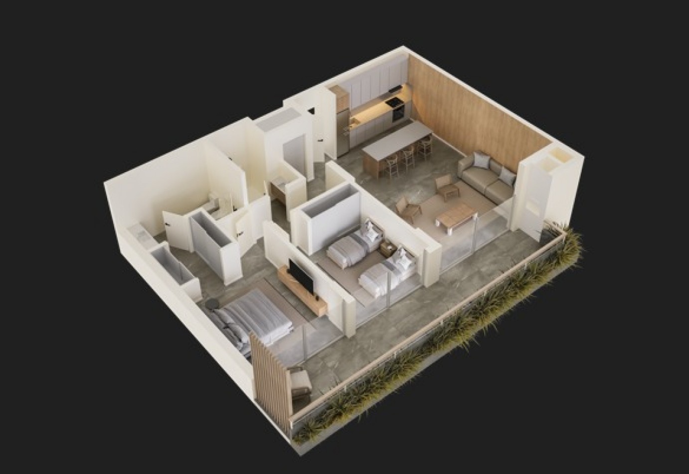 DEPARTAMENTOS DISPONIBLES - 3 AMBIENTES - BRICK- GUEMES