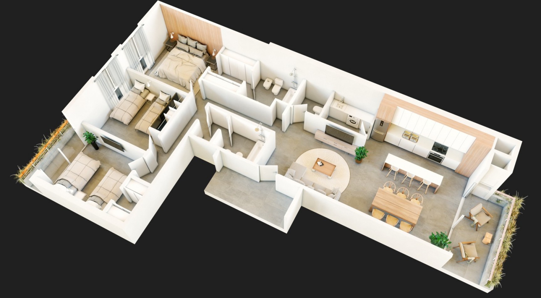 DEPARTAMENTOS DISPONIBLES - 4 AMBIENTES - BRICK- GUEMES