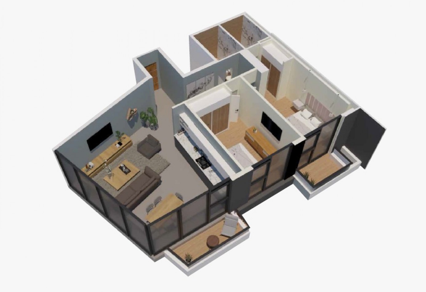 DEPARTAMENTOS DE 2, 3 Y 4 AMBIENTES -  CVR IV - FRENTE AL MAR