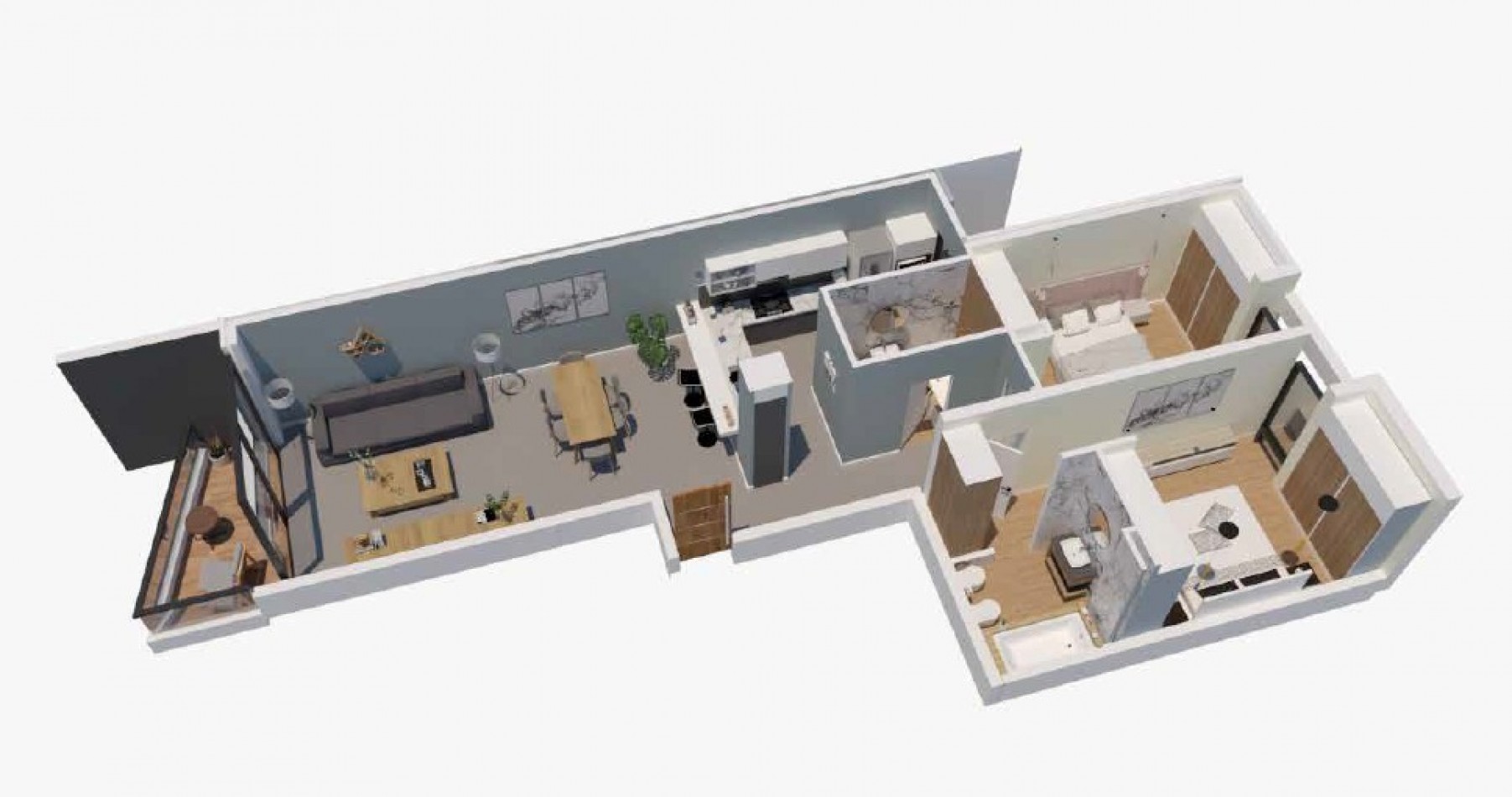 DEPARTAMENTOS DE 2, 3 Y 4 AMBIENTES -  CVR IV - FRENTE AL MAR