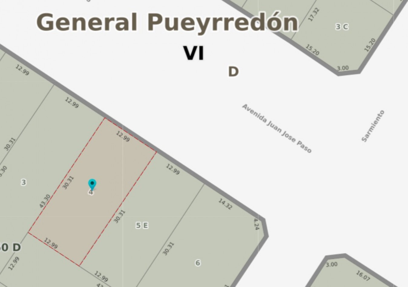 LOTE SOBRE AVENIDA PASO