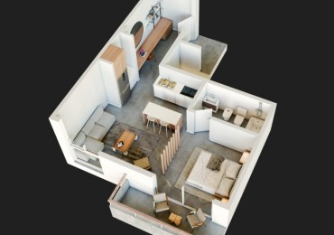 DEPARTAMENTOS DISPONIBLES - MONOAMBIENTES - BRICK- GUEMES