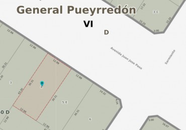 LOTE SOBRE AVENIDA PASO